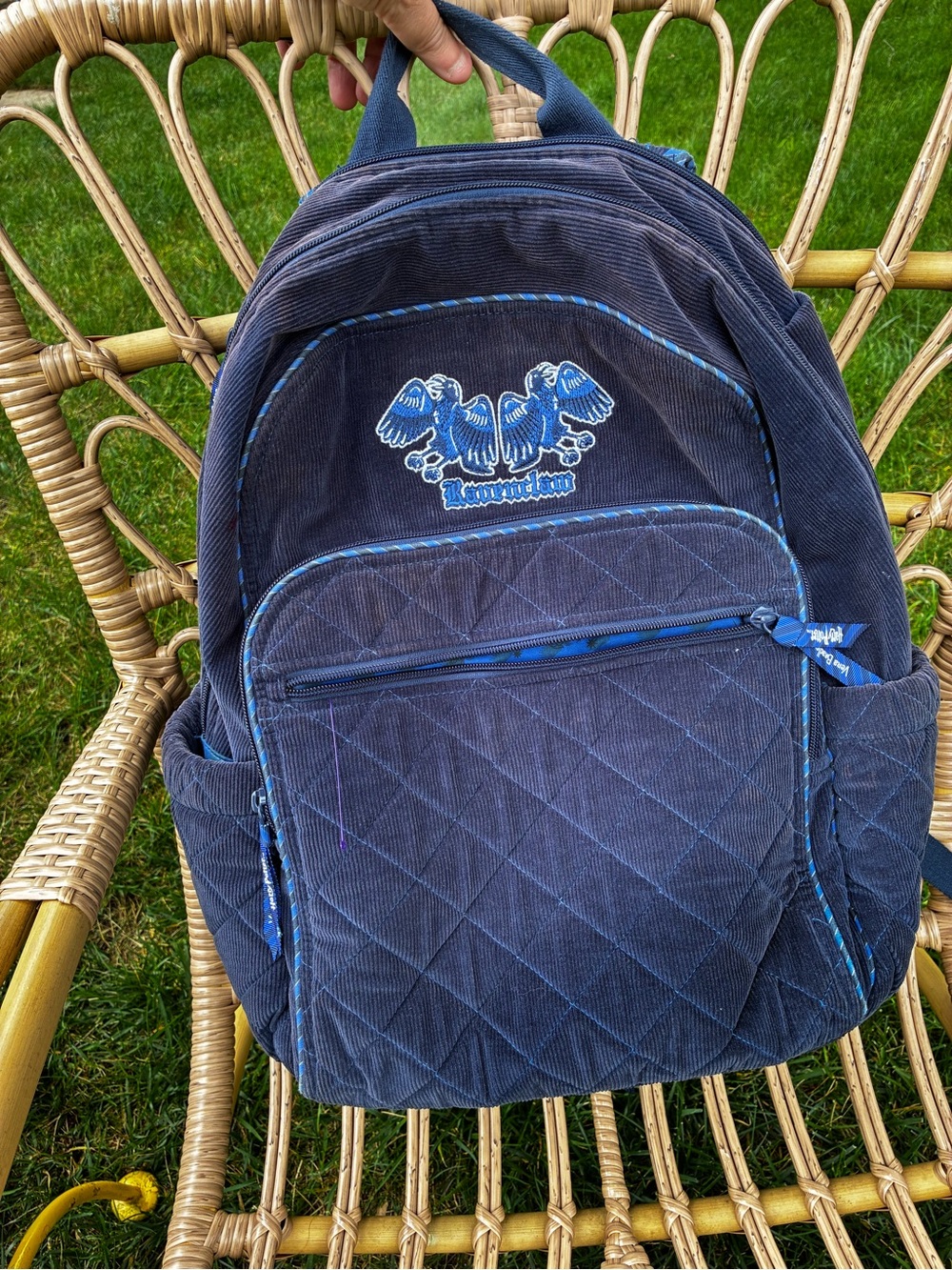 Vera Bradley Harry Potter Ravenclaw corduroy limited edition backpack